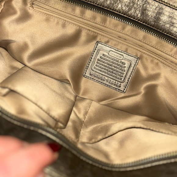 Coach Taylor Alexis Carryall Satchel Handbag F26034 Snake Print Gunmetal Grey - Picture 3 of 15